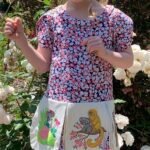 Storybook Collection – Lola Koala “The Foreign Forest” Dress (Printed Bodice with Petal-Cut Skirt)