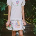 Storybook Collection – Lola Koala “The Foreign Forest” Dress (Soft Beige with Embroidered Collar)