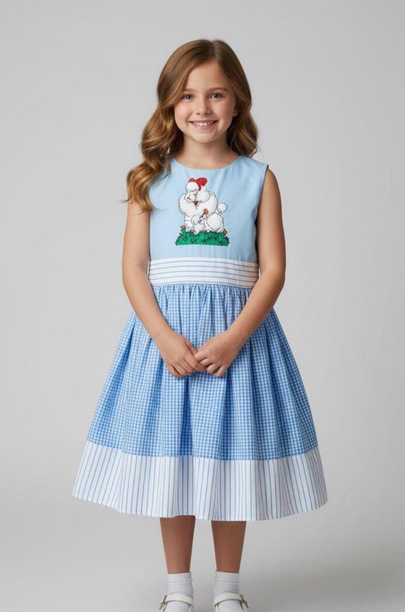 Soft Blue & White · Cotton Blend · Mixed Prints · Graceful & Whimsical 1