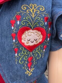 HEARTBRAIN COLLECTION, BOLERO JACKET EMBROIDERY