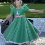 Nature Deity gown, twirl, modeled by Lola