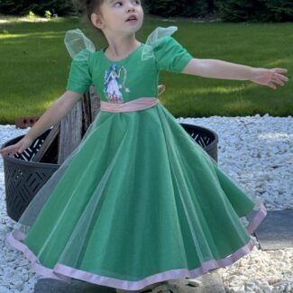 Nature Deity gown, twirl, modeled by Lola